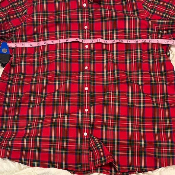 Lands' End Woman's Red Plaid Shirt - size 18 - Picture 8 of 8